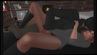 Watch the video about Red Head in Pantyhose and Boots