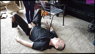 Video 1469633401: foot fetish trample, foot fetish hd, straight foot, one foot, ball busting trample