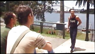 Video 1554918801: anal threesome cum, big cock anal threesome, anal threesome cumshot, gay couple threesome, gay muscle threesome, anal threesome outdoors, beach threesome