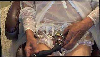 Video 328455001: mistress sissy, gay man sissy, cock cage, sissy dress, cage plays, cock exposing, panties cock, gay hd