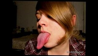 Video 118338815: deep throat fetish, swallow fetish, long tongue fetish, lip fetish, fetish talk, tongue teasing