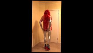 Video 280560801: crossdresser slut, gay crossdresser, amateur crossdresser, redhead crossdresser, crossdresser legs
