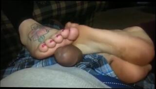 Video 840508604: interracial foot fetish, foot fetish threesome, foot fetish cumshot, foot job threesome, interracial ebony threesome