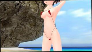 Video 174608101: hentai cartoon, hentai fap, string bikini, smooth silky pussy, cute young girl, sweet ass, nice tits, straight