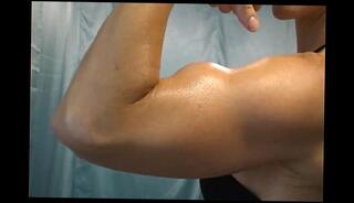 Video 193147965: oiled boobs, oiled muscle