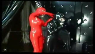 Video 1471903001: black red latex, straight red