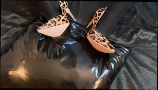Watch the video about Patterned Leggings, Animal Print Heels Masturbation