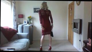 Video 278562001: sexy crossdresser, gay crossdresser, crossdresser dress, man crossdresser, sexy red dress, nice sexy, sexy hd