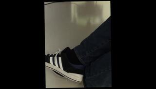 Video 910873303: candid feet shoeplay, feet solo, amateur solo male, solo amateur young, socks shoeplay, old feet