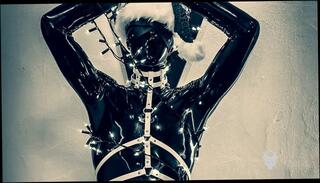 Video 1657461483: bdsm bondage slave femdom, fetish latex catsuit, latex masked bdsm slut, latex catsuit masturbation, amateur bdsm slave, mistress dominates, bdsm fetish plays