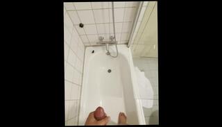 Video 1570351753: solo male huge cumshot, amateur solo male, bathtub cumshot