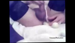 Video 125663895: crossdresser butt plugged, shemale