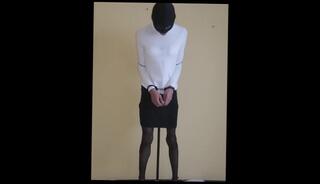 Video 1620550703: bondage ball gag, bdsm ball gag, bdsm bondage anal, bondage amateur bdsm, solo bisexual male, nylons high heels, one bisexual, skirt nylon