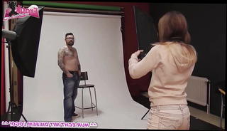 Watch the video about German fotogirl seduced model at shooting