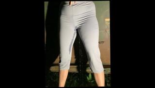 Video 1618307563: pee fetish babe pissing, solo pee fetish, pissing peeing girls, solo female pissing, amateur girl pee, girl pee pants, girl peeing outside, yoga pants pee, behind dumpster, babe drenched