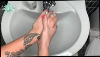Video 1203064503: adreena winters, model fingering, mom fingering, fingers hand, fingers british, mother fingering, mom washing