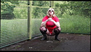 Video 1441337301: crossdresser piss, pissing outdoors gay, gay man pissing, talk crossdresser, park pee, naughty pee, pissing hd