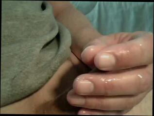 Video 350195701: closeup slow, gay man jacking