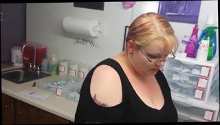 Watch the video about Goth girl gets her nipple pierced