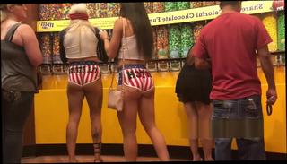 Video 826226104: short big booty, tight booty shorts, big ass teen hd, teen public ass