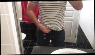 Video 1226576401: husband wanking, gay wanking, bathroom wank, secret wank