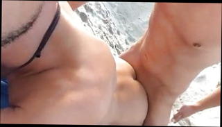 Watch the video about Nice breback beach fuck