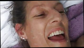 Watch the video about Milf getting chocolate protein