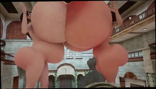 Video 1608406675: breast inflation, breast expansion, inflatable butt, belly inflation, giantess butt