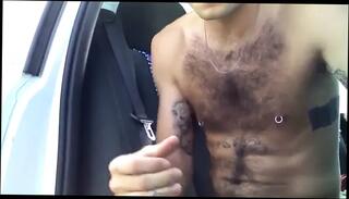 Video 248341301: horny gay hunks, gay hunk masturbating, gay outdoor masturbation, horny car