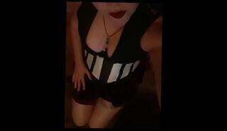 Video 1424715003: solo fetish play, fetish babe teases, solo brunette amateur babe, solo big tit babe, boobs female mask fetish, solo tattooed babe, fetish women, mistress sits, corset fetish