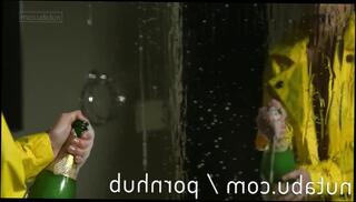 Watch the video about Celeste Star bathtub climax