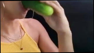 Video 1077849001: woman toying, woman licking, amateur woman, straight woman, toy cucumber, female woman