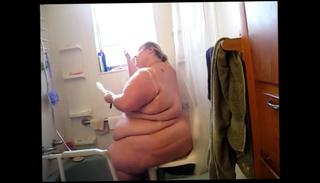 Video 188412804: wife shower, fat wife