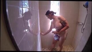 Video 282743701: chubby bbw milf, bbw milf shower, chubby nipple, straight chubby, milf cleaning
