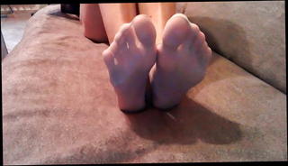 Watch the video about My girlfriend's sexy nylon feet