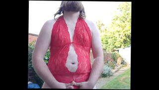 Video 1536626635: sissy faggot whore, sissy cumshot, sissy public, cum outside