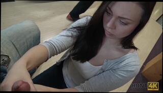 Watch the video about HUNT4K. Guy penetrates attractive beauty while cuckold plays bowling