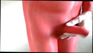 Video 1158637701: crossdresser nylon, nylon gay, red nylon