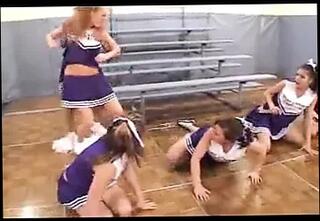 Video 91426501: lesbian cheerleaders, lesbian straight, high school cheerleader, massive dildo
