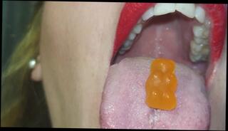 Video 1508566103: mouth vore fetish, fetish solo, amateur solo female, bear vore, spit tongue fetish