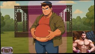 Video 1666887383: chubby cartoon, chubby gay amateur, gay belly inflation