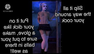Video 1154044605: harley quinn, femdom cbt joi, femdom joi game, cbt bdsm, pet play bdsm, toy joi, cruel cbt