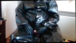 Video 1291238601: condom wank, condom cum, condom lick, gay masturbation cum, friend licks cum