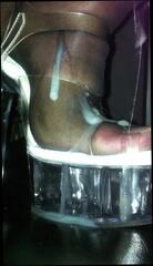 Watch the video about Cum Load on Nylon Stilettos