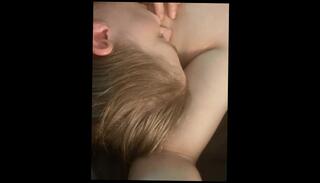 Watch the video about Button Suckles at His Nipple while Cumming on His Fingers