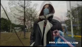 Video 315042101: latex bdsm bondage, latex doll bondage, bondage straight, public nudity outdoor, alone bondage, latex hd