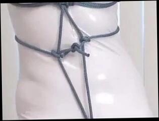 Video 63870701: latex tits, latex babe, latex tied, white latex, babe straight