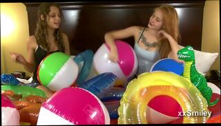 Video 113956904: skinny teen lesbian, fetish lesbian teen, ass fingered rides, riding inflatable, loves ass fingering, teen hd skinny, inflatable pool, finger nails, girl riding two