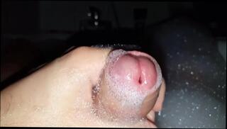 Video 271492601: bubble bath, gay man strokes