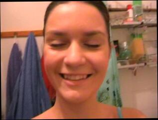 Watch the video about Hot girlfriend masturbates in a shower